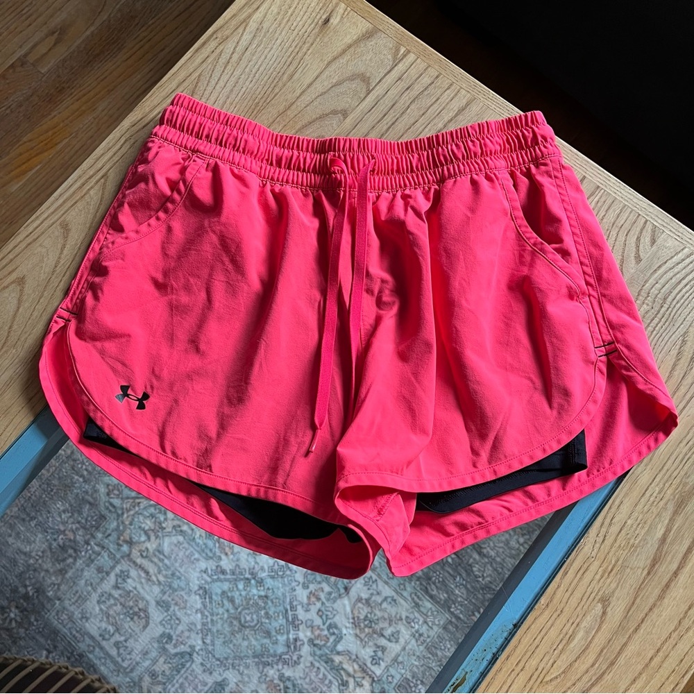 Under Armour Pink Athletic Shorts Lightweight Moisture-Wicking